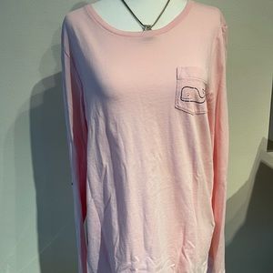 Vineyard Vines long sleeve pink t-shirt size large